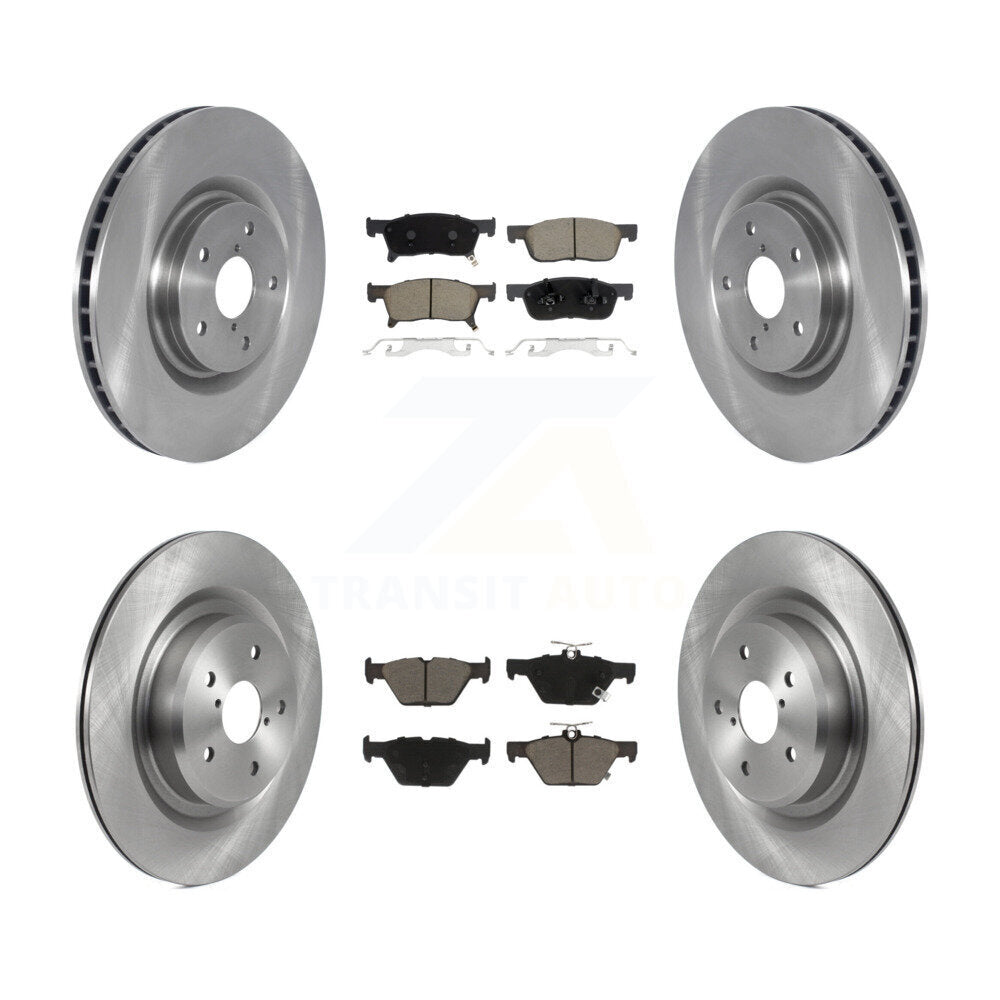 Kit de disques de frein à disque avant et arrière et plaquettes en céramique pour Subaru Ascent 2019 – 2024