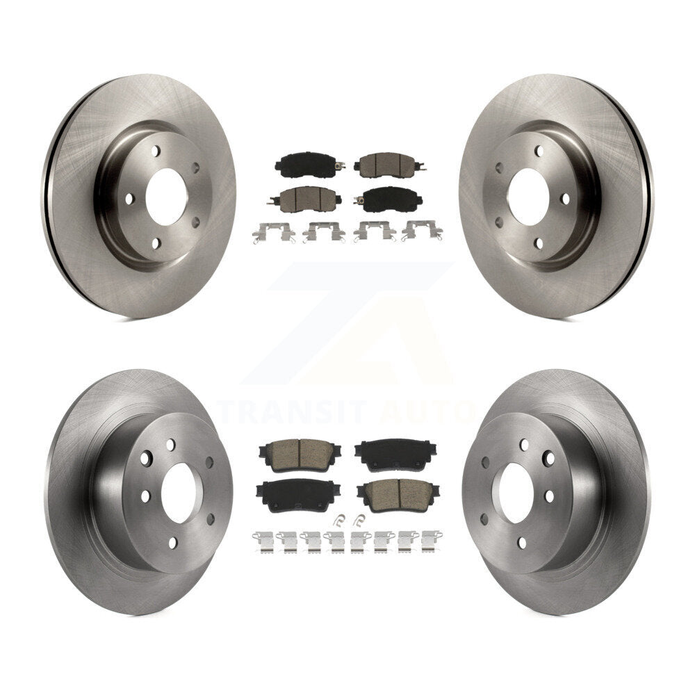 Rotors de frein à disque avant et arrière et kit de plaquettes en céramique pour Nissan Altima AW 2019 – 2020