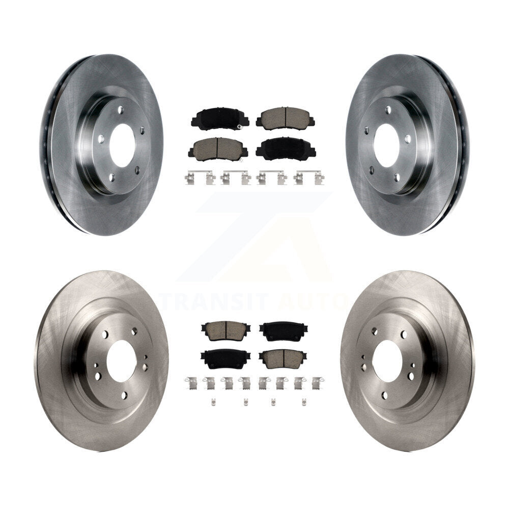 Kit de rotors de frein à disque avant et arrière et plaquettes en céramique pour Mitsubishi Eclipse Cross