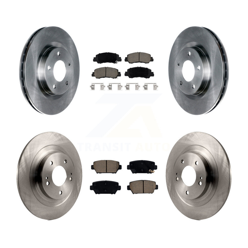 Kit de rotors de frein à disque avant et arrière et plaquettes en céramique pour Mitsubishi Eclipse Cross