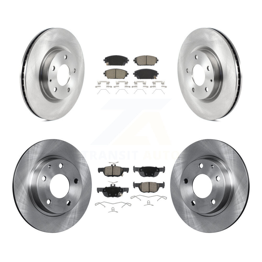 Kit de rotors de frein à disque avant et arrière et plaquettes en céramique pour Mazda 3 Sport AWD