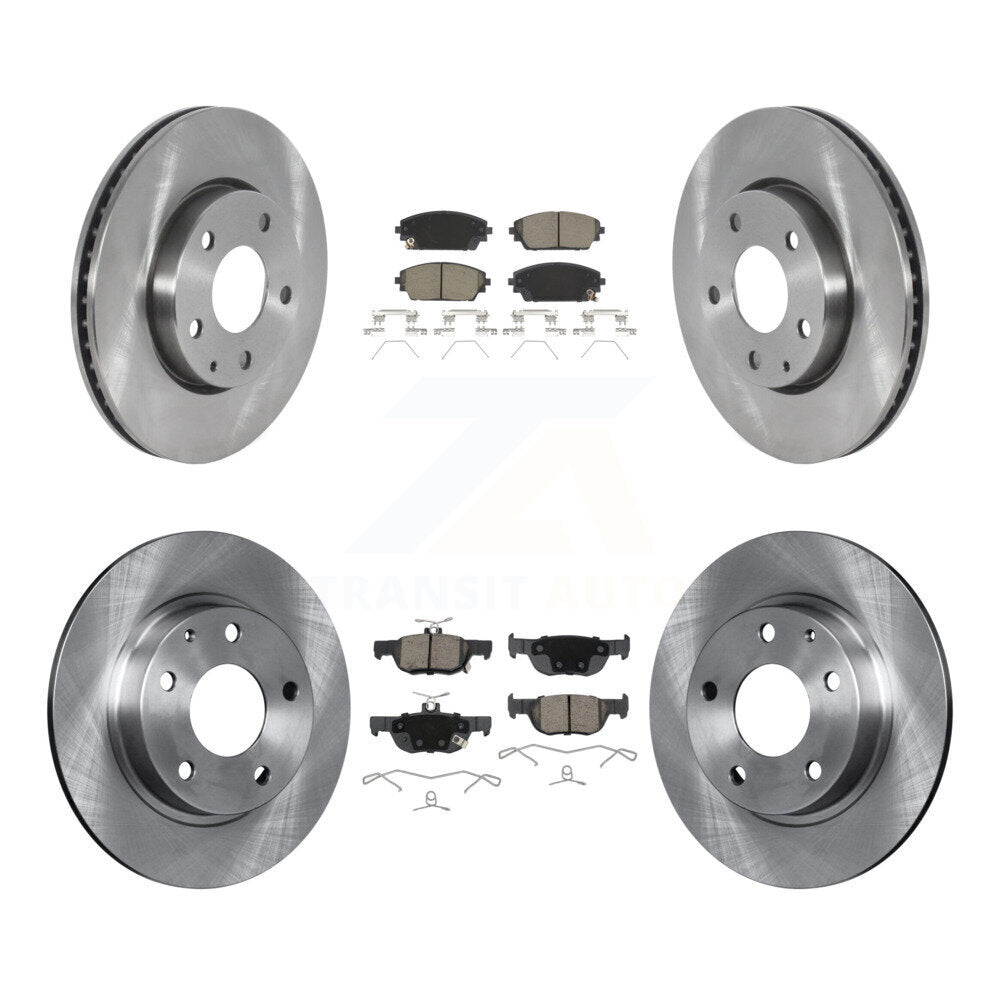 Kit de rotors de frein à disque avant et arrière et plaquettes en céramique pour Mazda 3 Sport FWD
