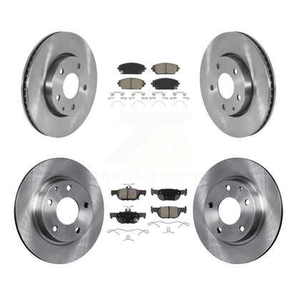 Kit de rotors de frein à disque avant et arrière et plaquettes en céramique pour Mazda 3 Sport FWD