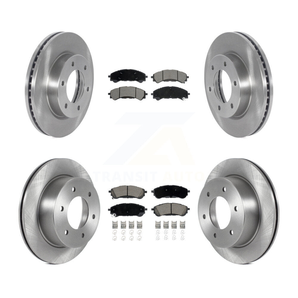 Kit de disques de frein à disque avant et arrière et plaquettes en céramique pour Ford Ranger 2019 – 2023