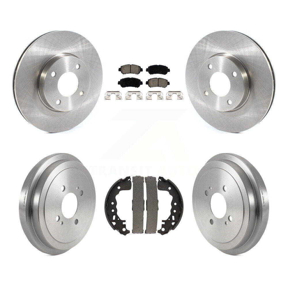 Rotors de frein à disque avant et arrière, plaquettes en céramique et Kit de batterie pour Nissan kick Versa