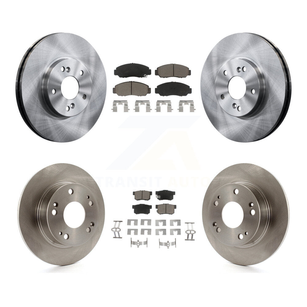 Kit de rotors de frein à disque avant et arrière et plaquettes en céramique pour Honda Accord K8C-103134