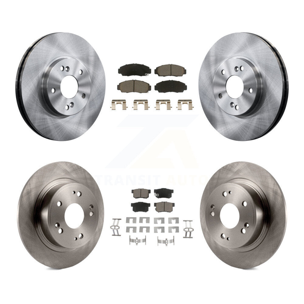 Kit de rotors de frein à disque avant et arrière et plaquettes en céramique pour Honda Accord K8C-103136