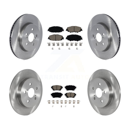Kit de rotors de frein à disque avant et arrière et plaquettes en céramique pour Toyota Corolla K8C-103139