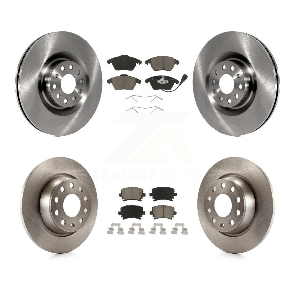 Kit de rotors de frein à disque avant et arrière et plaquettes en céramique pour Volkswagen CC K8C-103141