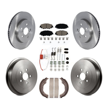 Kit de plaquettes et de tambour en céramique pour rotor de frein avant et arrière (7 pièces) pour Toyota Corolla 2019 2.0