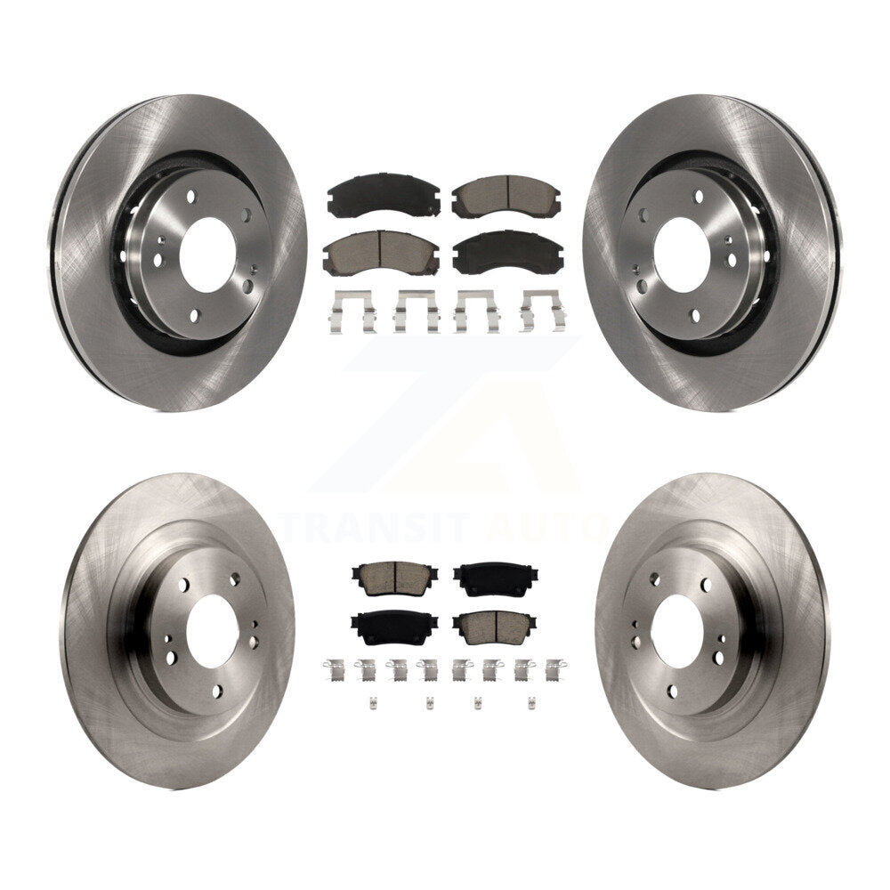 Kit de rotors de frein à disque avant et arrière et plaquettes en céramique pour Mitsubishi Outlander PHEV