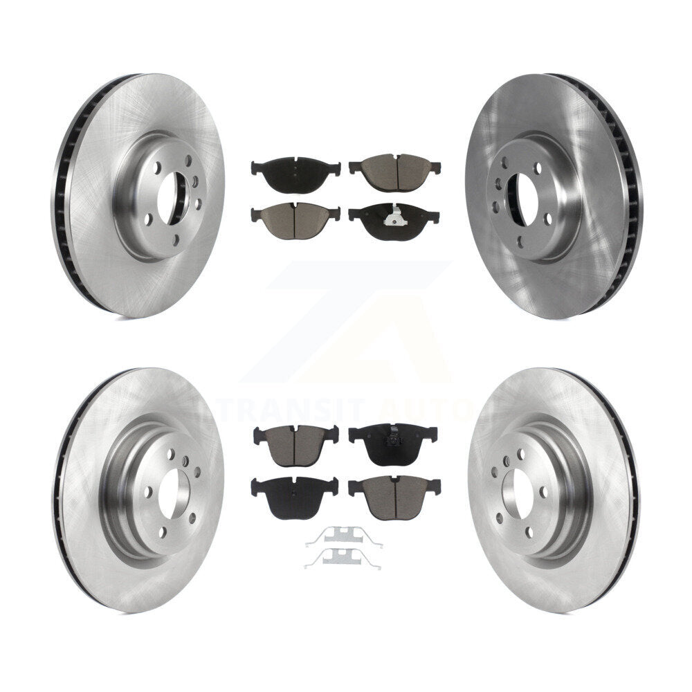 Kit de rotors de frein à disque avant et arrière et plaquettes en céramique (6 pièces) pour BMW ActiveHybrid 2013