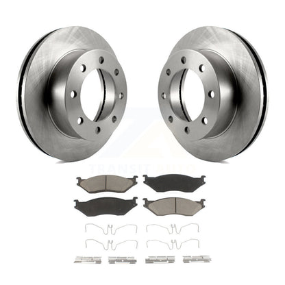 Rotors de frein avant et kit de plaquettes en céramique pour Ford F-450 Super Duty avec roue à 8 écrous