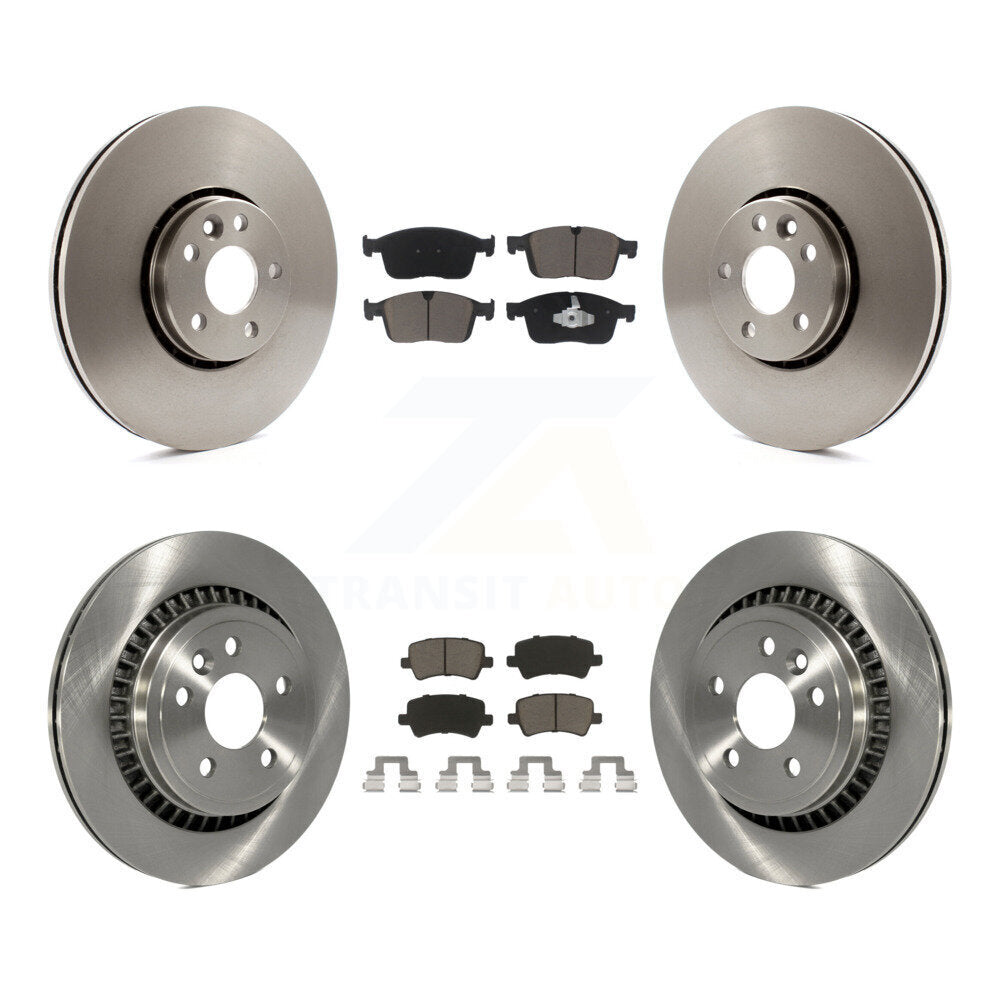 Kit de rotors de frein à disque avant et arrière et plaquettes en céramique pour Volvo XC60 K8C-103170