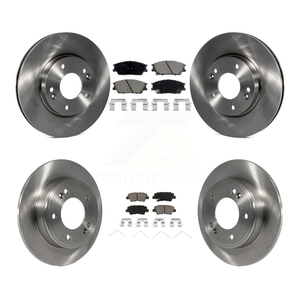 Kit de rotors de frein à disque avant et arrière et plaquettes en céramique, pour Hyundai Venue Kia Soul