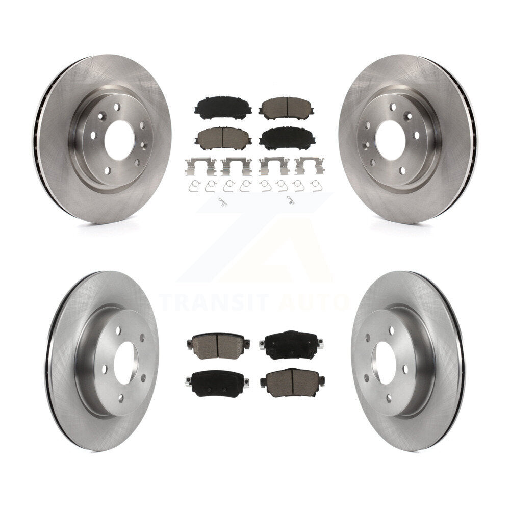 Kit de rotors de frein à disque avant et arrière et plaquettes en céramique pour Nissan Rogue Sport Qashqa