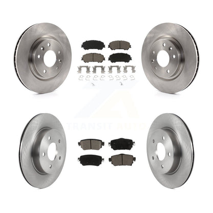 Kit de rotors de frein à disque avant et arrière et plaquettes en céramique pour Nissan Rogue Sport Qashqa