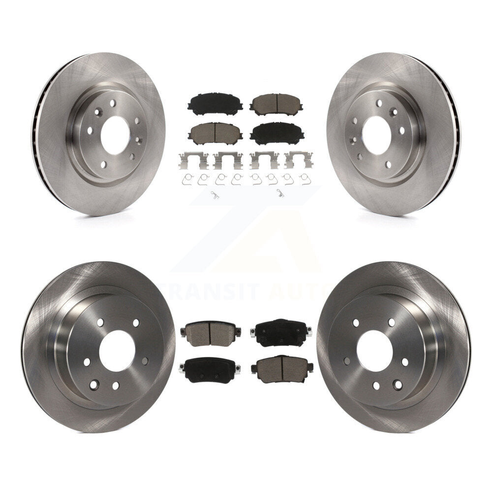 Kit de disques de frein à disque avant et arrière et plaquettes en céramique pour Nissan Rogue Sport S 2019