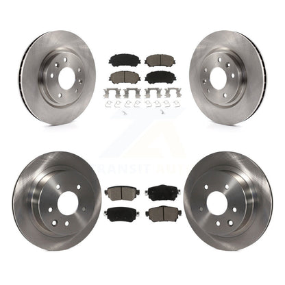 Kit de disques de frein à disque avant et arrière et plaquettes en céramique pour Nissan Rogue Sport S 2019