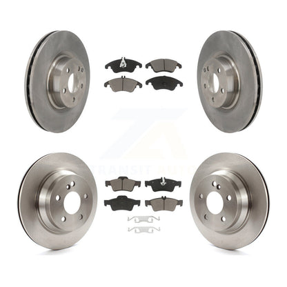 Kit de rotors de frein avant et arrière et plaquettes en céramique pour Mercedes-Benz E400 Seda 2015-2016