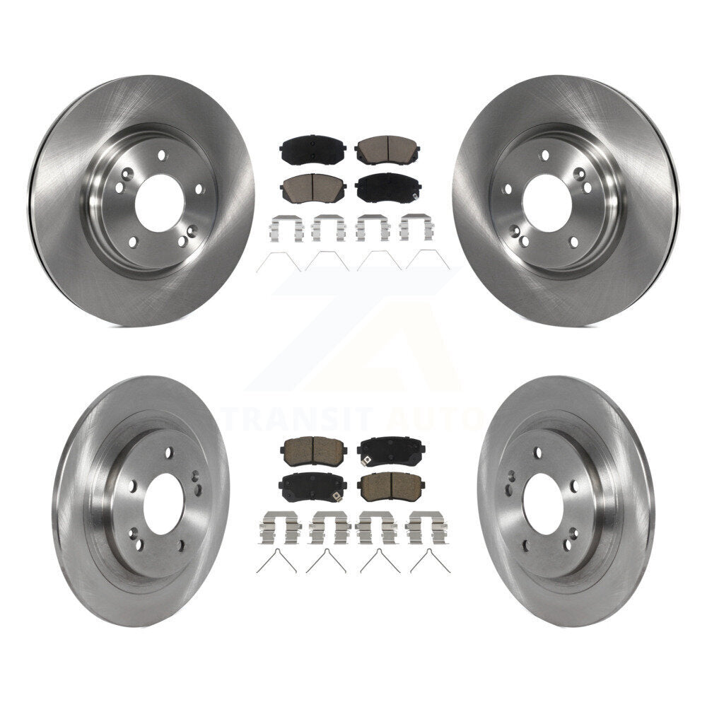 Kit de rotors de frein à disque avant et arrière et plaquettes en céramique, pour Hyundai Kona Kia Seltos