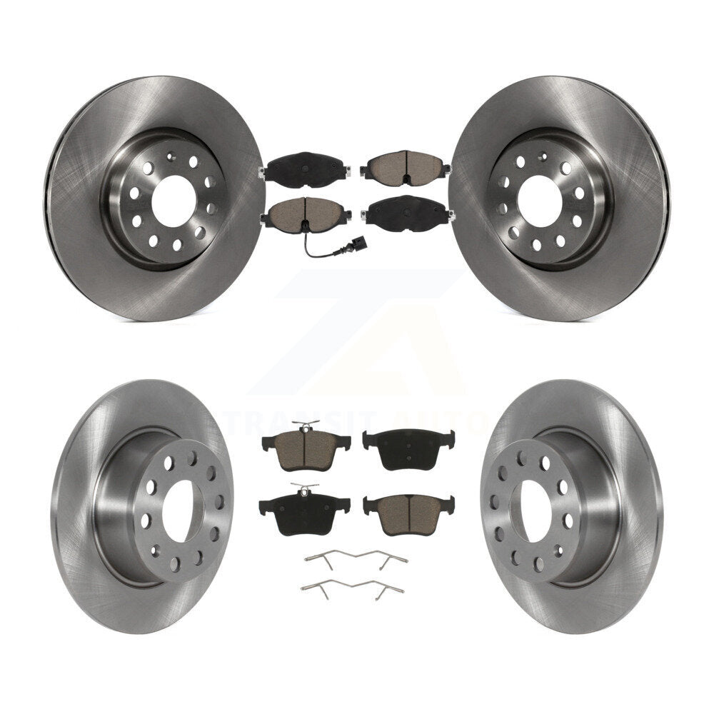 Rotors de frein à disque avant et arrière et kit de plaquettes en céramique pour Volkswagen Taos FW 2022 – 2023