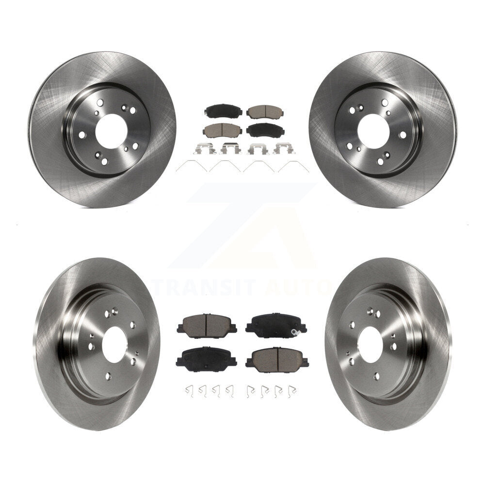 Kit de rotors de frein à disque avant et arrière et plaquettes en céramique pour Honda CR-V K8C-103189