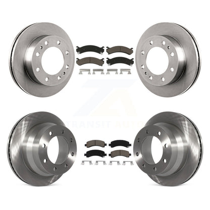 Kit de rotors de frein à disque avant et arrière et plaquettes en céramique pour Chevrolet Express 4500