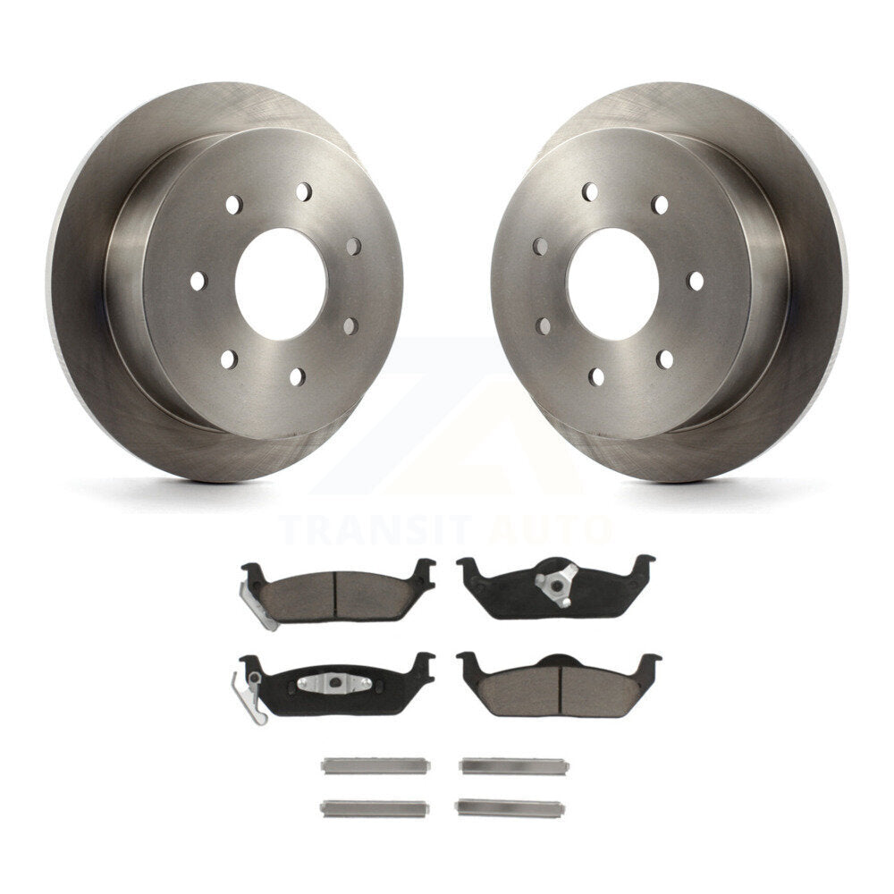 Kit de disques de frein à disque arrière et plaquettes en céramique pour Ford F-150 K8C-103200