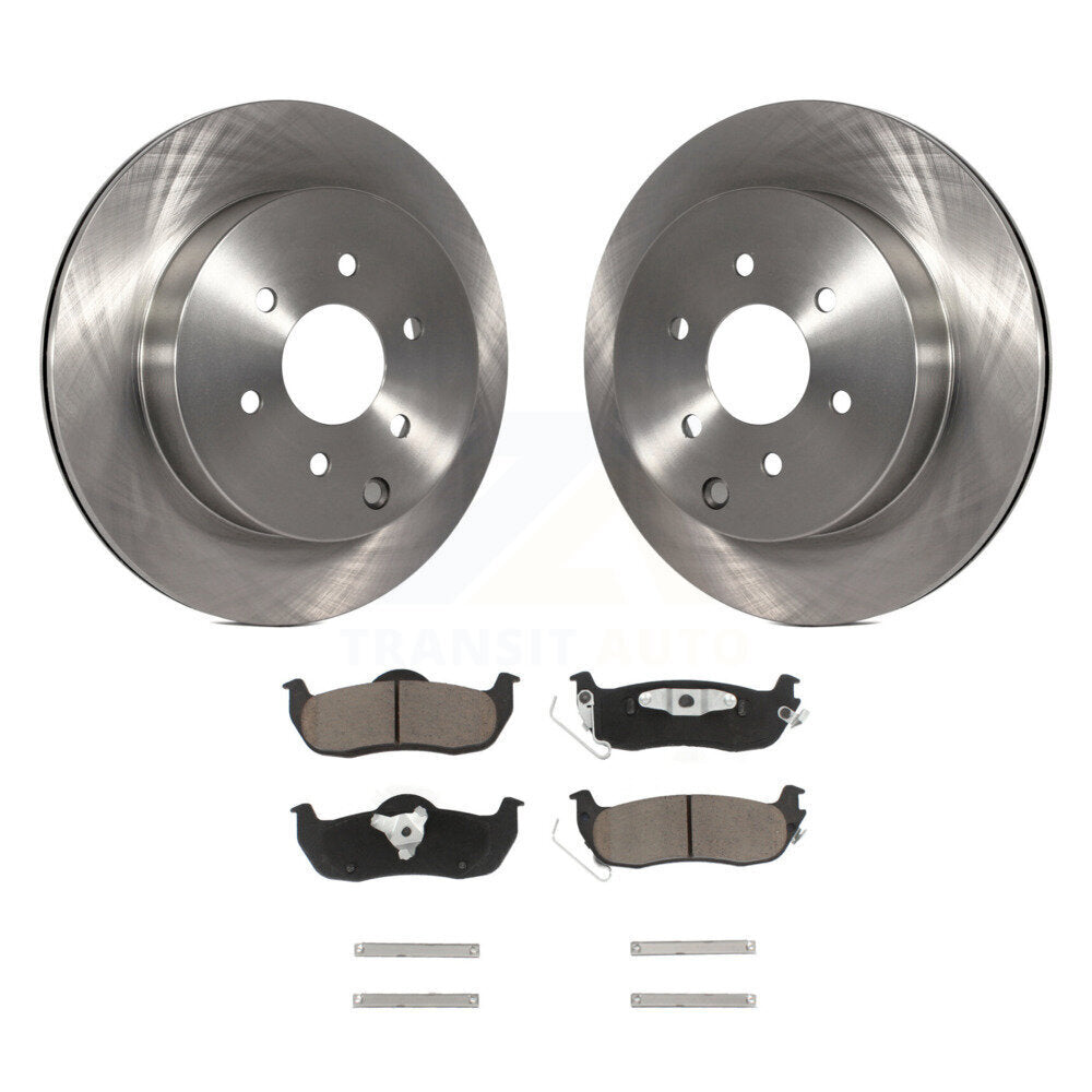 Rotors de frein à disque arrière et kit de plaquettes en céramique pour Nissan Pathfinder 2004 à partir de 08 0