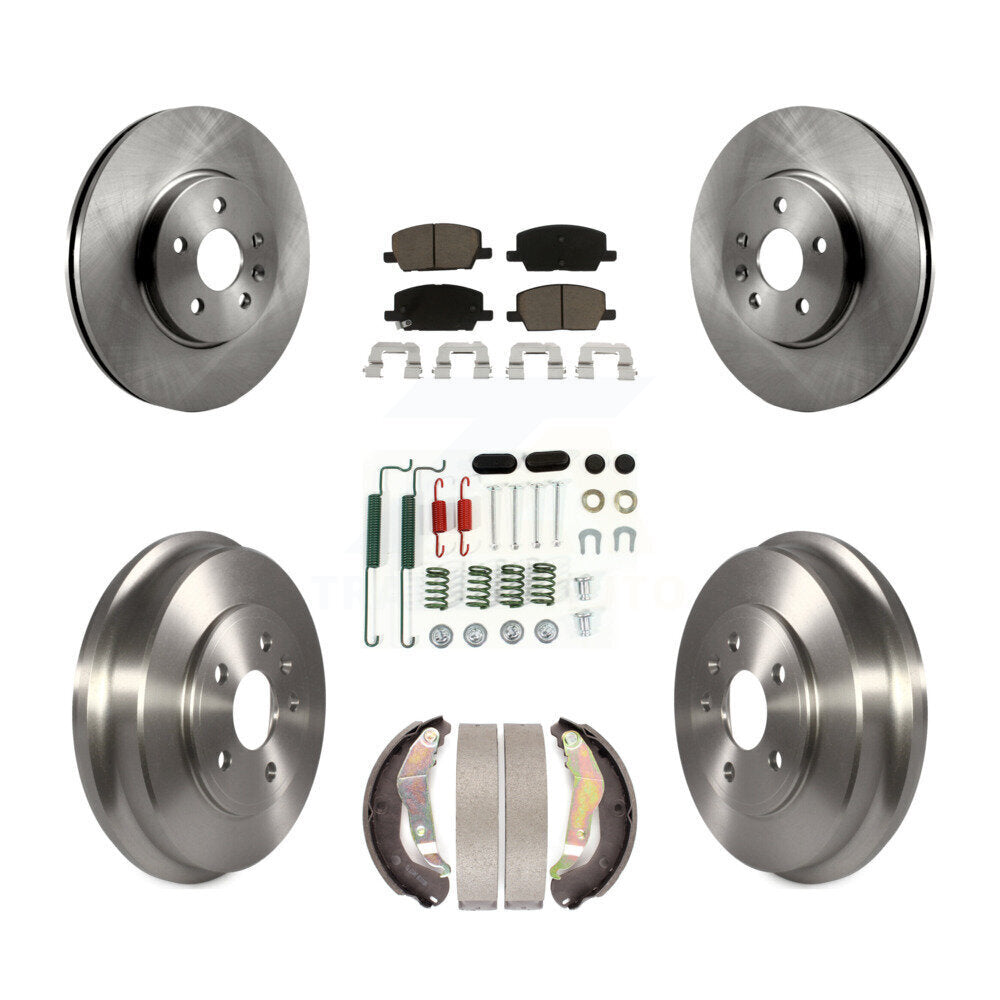 Rotors de frein à disque avant et arrière, plaquettes en céramique et Kit de tambour (7 pièces) pour Chevrolet Trax