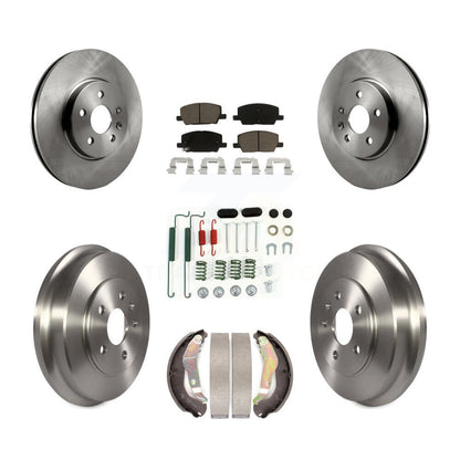 Rotors de frein à disque avant et arrière, plaquettes en céramique et Kit de tambour (7 pièces) pour Chevrolet Trax