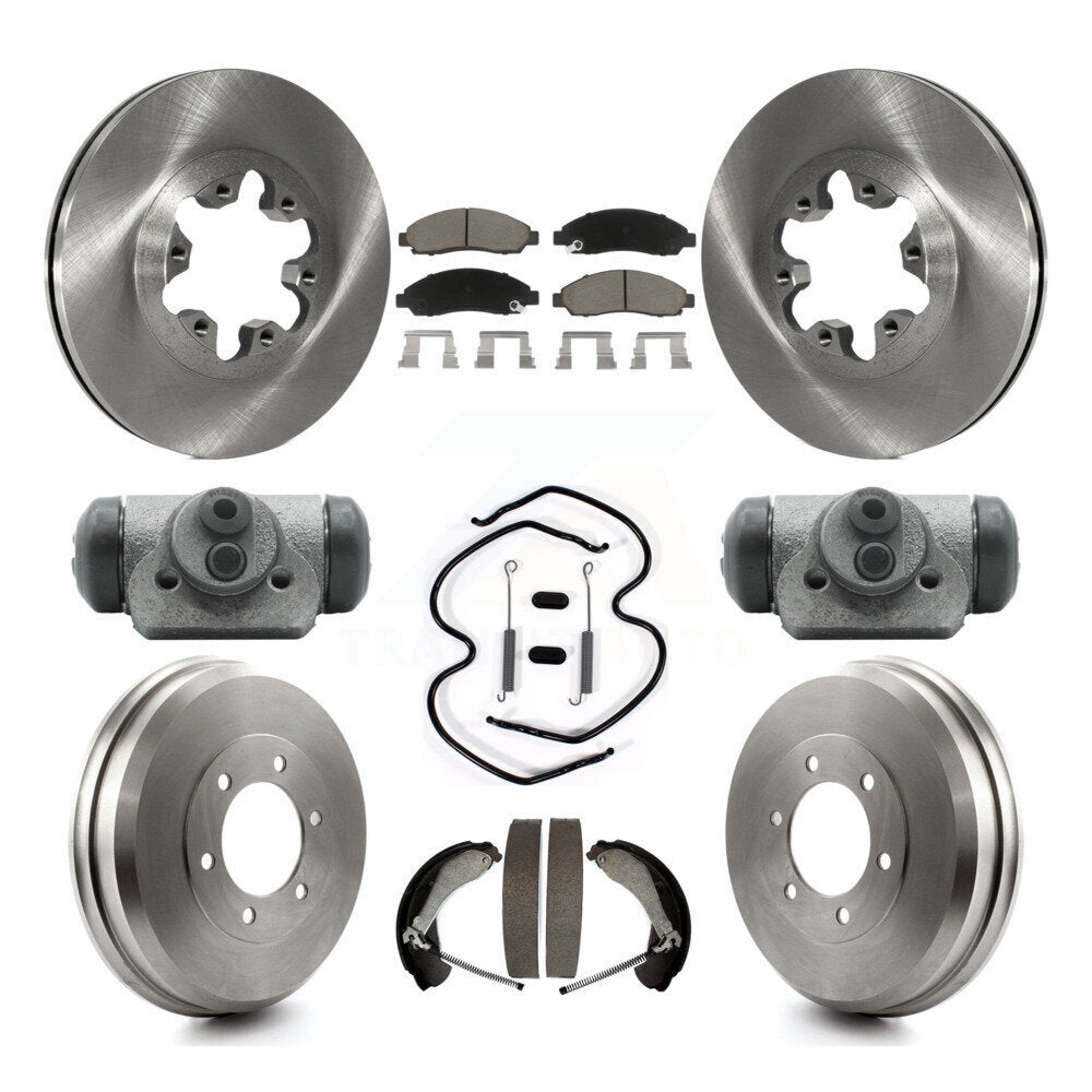 Kit de plaquettes et de tambour en céramique, Rotor de frein avant et arrière (9 pièces) pour Chevrolet Colorado GM