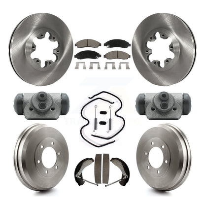 Kit de plaquettes et de tambour en céramique, Rotor de frein avant et arrière (9 pièces) pour Chevrolet Colorado GM