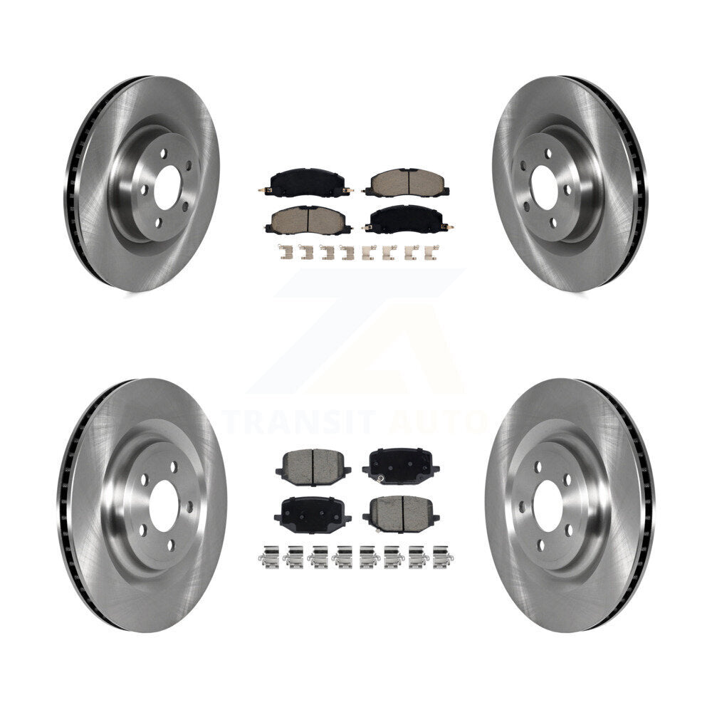 Kit de rotors de frein à disque avant et arrière et plaquettes en céramique pour Lincoln Aviator K8C-10323