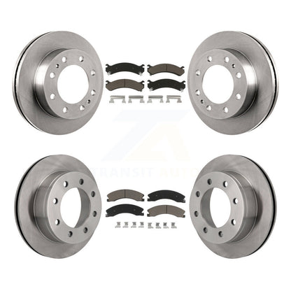 Kit de rotors de frein à disque avant et arrière et plaquettes en céramique pour Chevrolet Express 4500