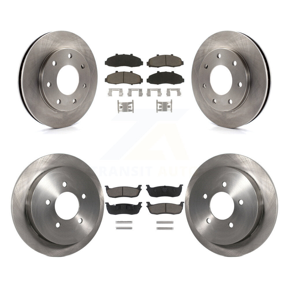 Kit de rotor de frein à disque avant et arrière et plaquettes en céramique pour Ford F-150 Heritage 4W 2004