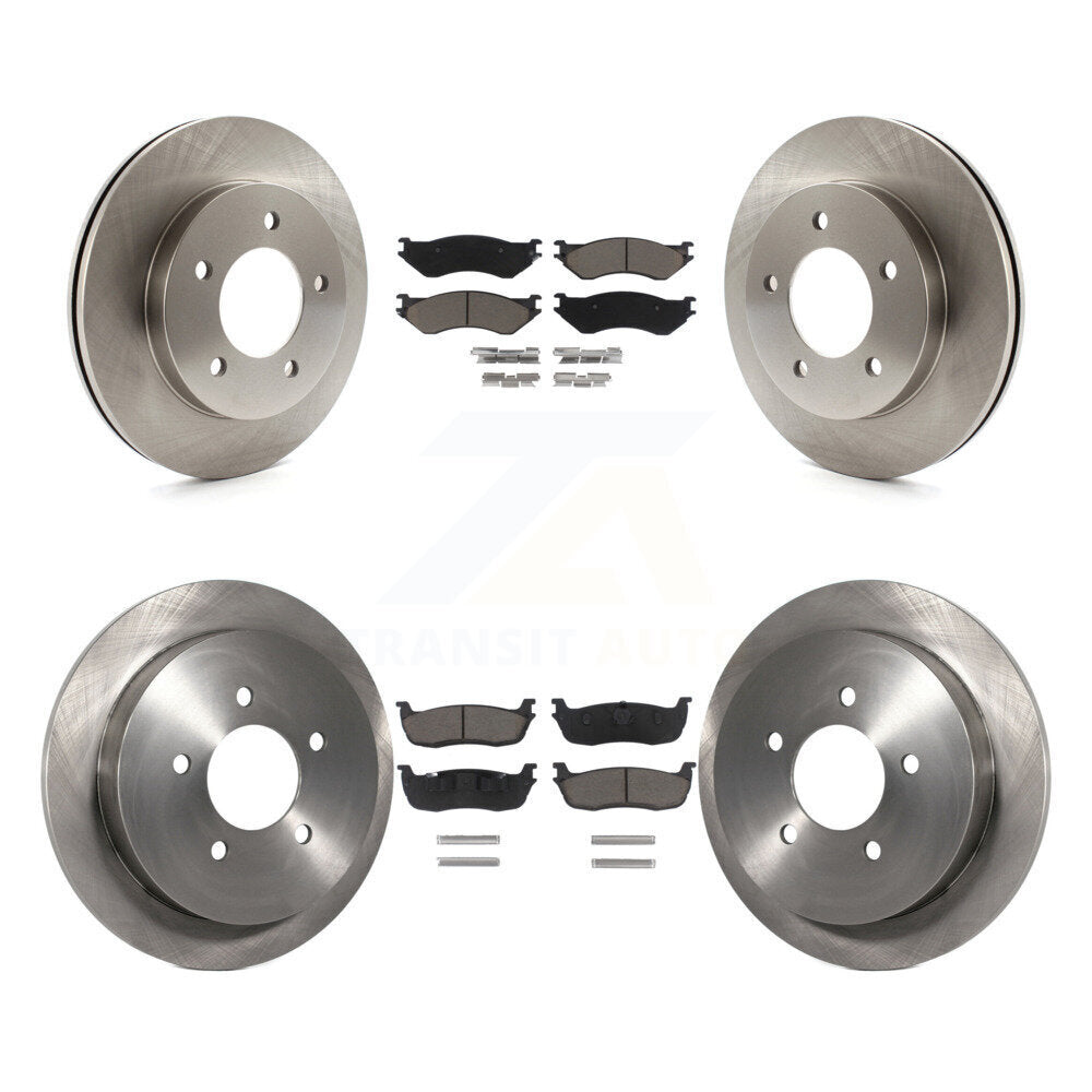 Kit de rotor de frein à disque avant et arrière et plaquettes en céramique pour Ford F-150 Heritage 4W 2004
