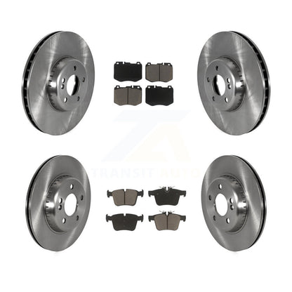 Rotors de frein à disque avant et arrière et Kit de plaquettes en céramique pour Mercedes-Benz C300 C400 C350