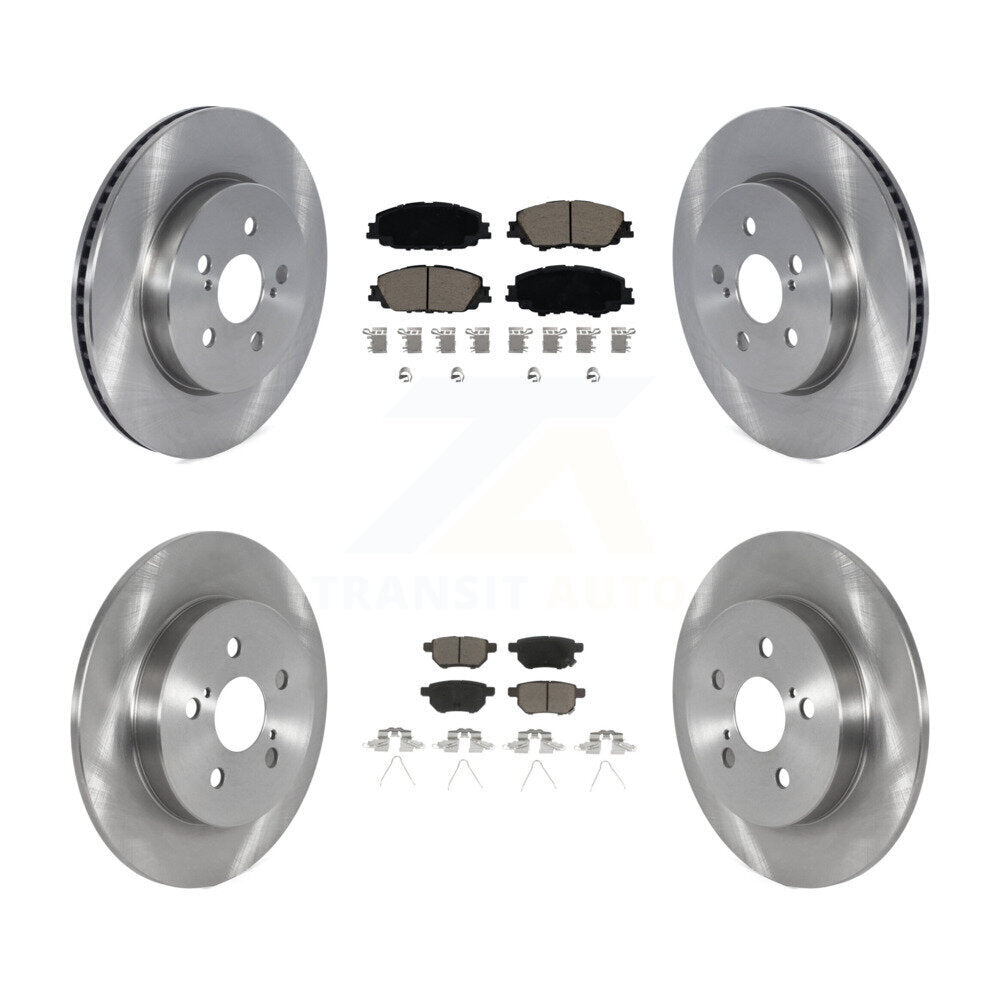 Kit de rotors de frein à disque avant et arrière et plaquettes en céramique pour Toyota Corolla 2.0L 2019