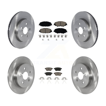 Kit de rotors de frein à disque avant et arrière et plaquettes en céramique pour Toyota Corolla 2.0L 2019