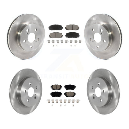 Kit de rotors de frein à disque avant et arrière et plaquettes en céramique pour Toyota Corolla K8C-103247