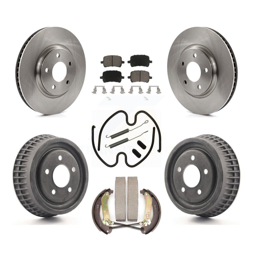 Rotors de frein à disque avant et arrière, tampons en céramique et Kit de tambour (7 pièces) pour Chevrolet Malib