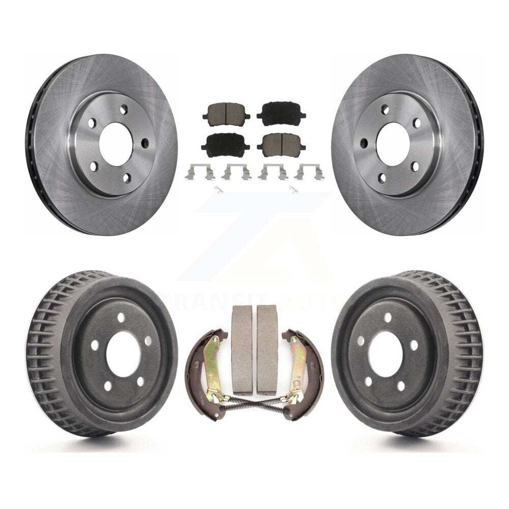 Rotors de frein à disque avant et arrière, plaquettes en céramique et Kit de batterie pour Chevrolet Malibu