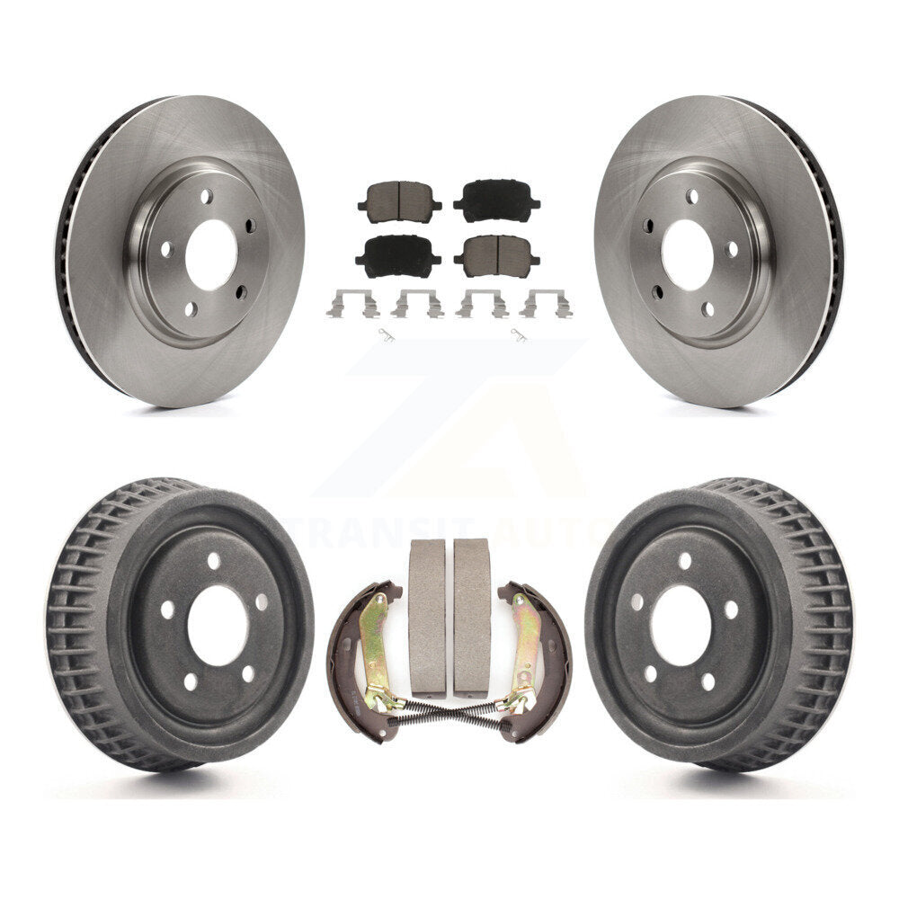 Rotors de frein à disque avant et arrière, plaquettes en céramique et Kit de batterie pour Chevrolet Malibu