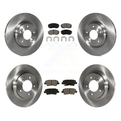 Rotors de frein à disque avant et arrière et Kit de plaquettes en céramique pour Hyundai Elantra GT Kia Forte