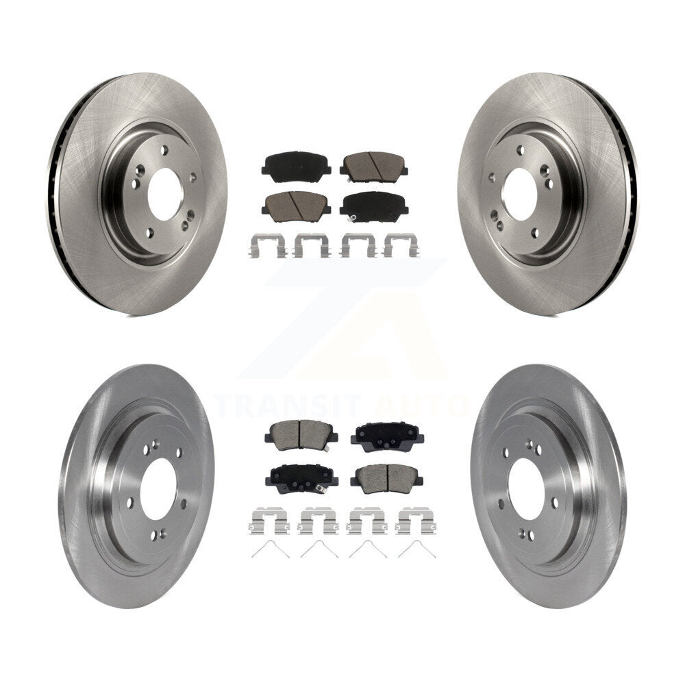 Kit de disques de frein à disque avant et arrière et plaquettes en céramique pour Hyundai Nexo 2019 – 2020