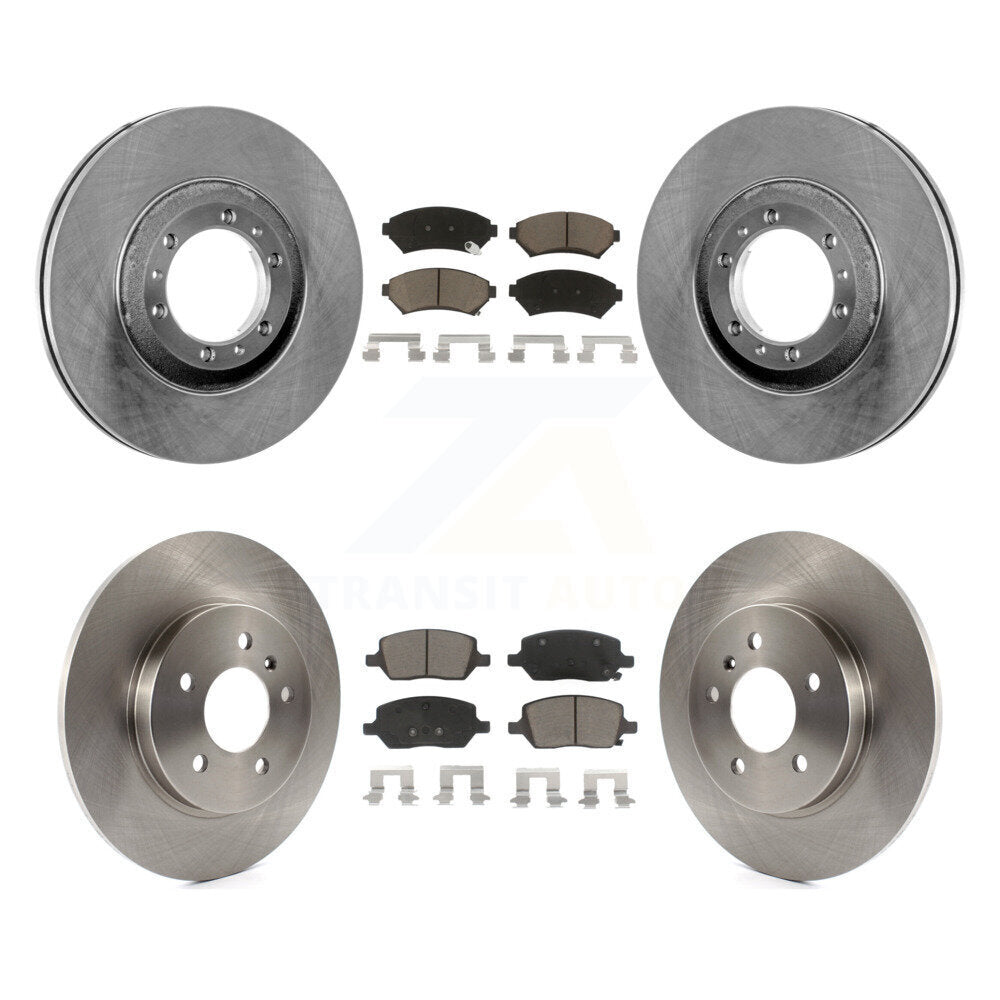 Kit de rotor de frein avant et arrière et plaquettes en céramique pour Pontiac Montana SV6 2005 avec FW