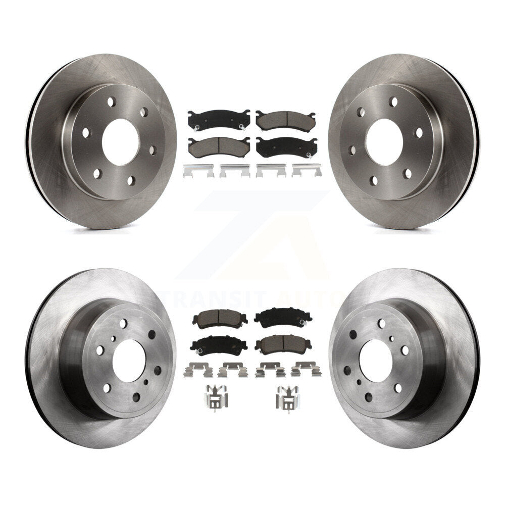 Kit de rotors de frein à disque avant et arrière et plaquettes en céramique pour GMC Sierra 1500 Classic