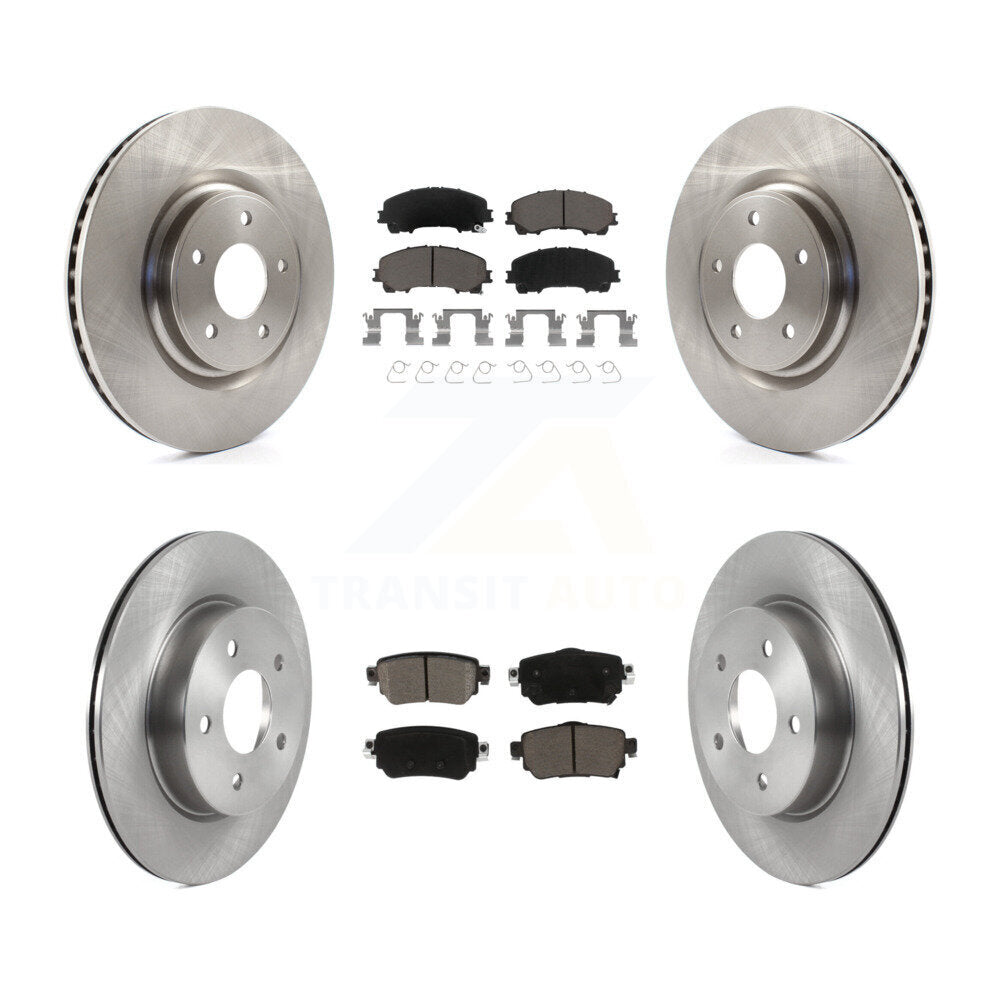 Kit de rotors de frein à disque avant et arrière et plaquettes en céramique pour Nissan Rogue K8C-103295
